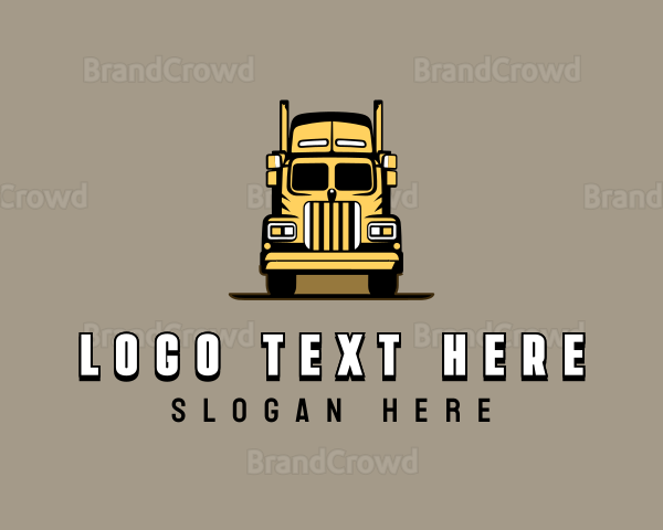 Automotive Haulage Trailer Truck Logo