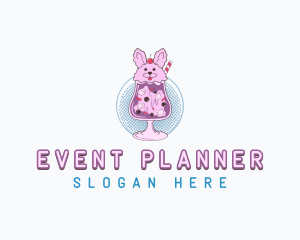 Celestial - Cute Bunny Drink logo design