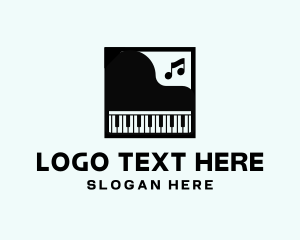 Composer - Piano Music Instrument logo design