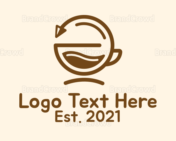 Brown Coffee Cycle Logo