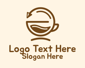 Brown Coffee Cycle Logo