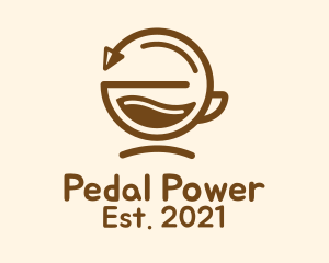 Brown Coffee Cycle logo design