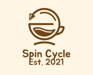 Brown Coffee Cycle logo design