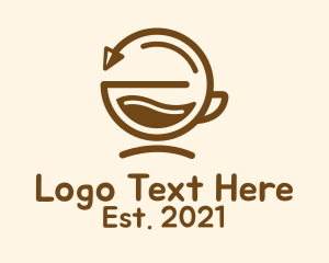 Cycle - Brown Coffee Cycle logo design