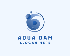 Water Aqua Splash logo design