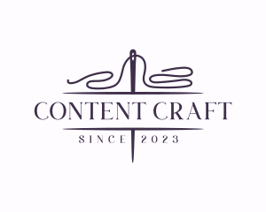 Knit Sewing Thread logo design