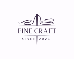 Knit Sewing Thread logo design