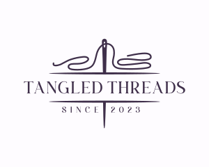 Knit Sewing Thread logo design