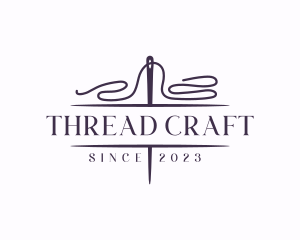 Knit Sewing Thread logo design