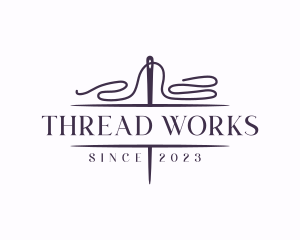 Knit Sewing Thread logo design