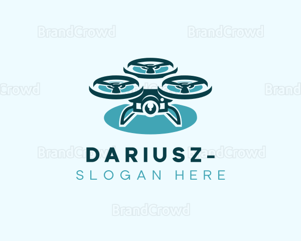 Drone Logistics Delivery Logo