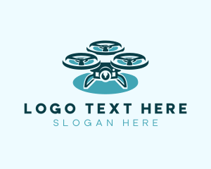 Remote Control - Drone Logistics Delivery logo design