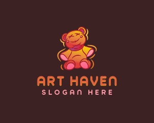 Graffiti Teddy Bear logo design