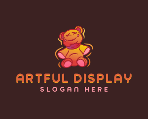 Graffiti Teddy Bear logo design