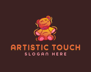 Graffiti Teddy Bear logo design