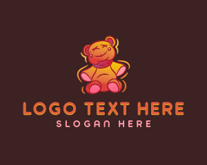 Neon - Graffiti Teddy Bear logo design