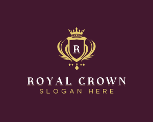 Crown Royalty Shield logo design