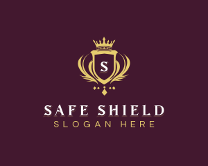 Crown Royalty Shield logo design