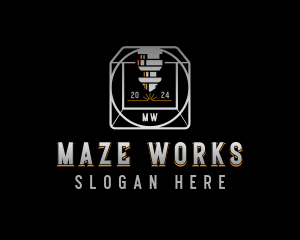 Metalworks Laser Manufacturing logo design