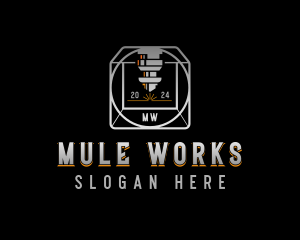 Metalworks Laser Manufacturing logo design