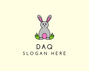 Cute Easter Bunny Logo