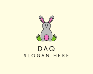 Nursery - Cute Easter Bunny logo design