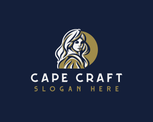 Cape - Lady Warrior Hero logo design