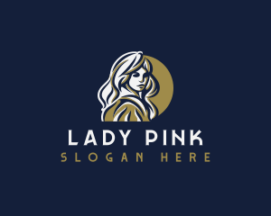Lady Warrior Hero logo design