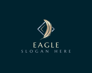 Law - Feather Quill Plume logo design