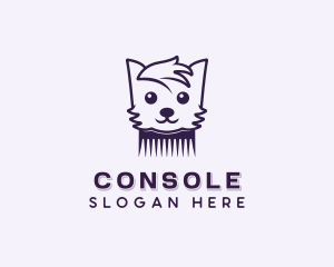 Grooming - Dog Pet Comb logo design