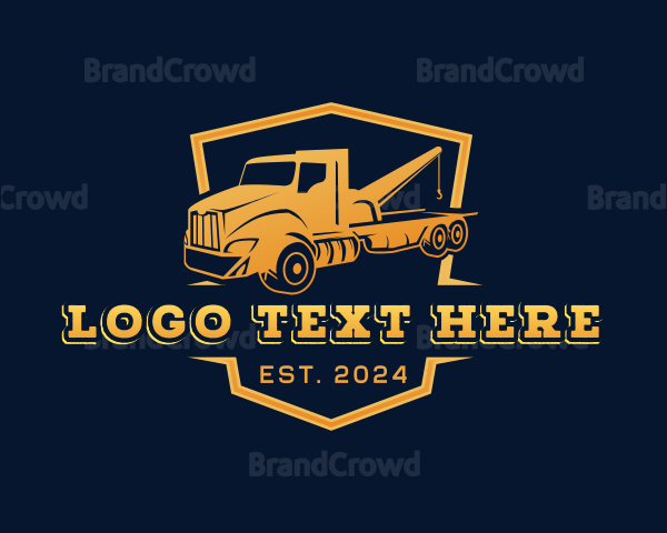 Tow Truck Transportation Logo