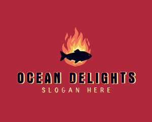 Seafood - Fish Seafood Grill logo design