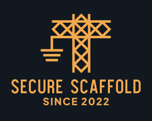 Scaffolding - Construction Crane Scaffolding logo design