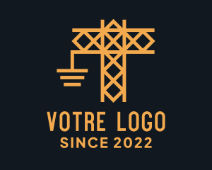Construction Crane Scaffolding  logo design
