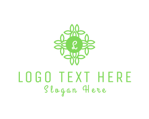 Outline - Leaf Flower Nature Farm logo design