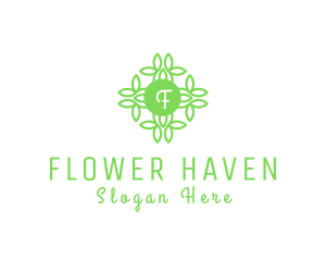 Leaf Flower Nature Farm logo design