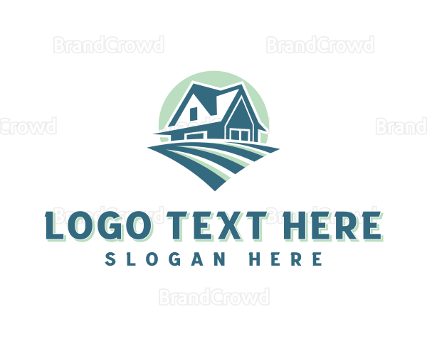 Farm Landscaper Field Logo