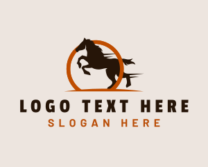 Horse - Horse Stallion Racing logo design