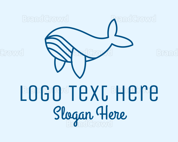 Blue Sperm Whale Logo