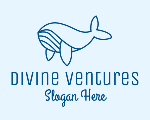 Blue Sperm Whale  Logo