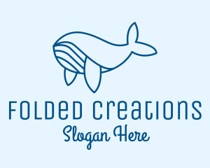 Blue Sperm Whale  logo design