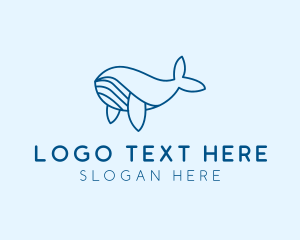 Research - Blue Sperm Whale logo design