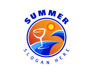 Summer Beach Resort logo design