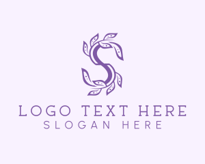 Cosmetology - Plant Garden Letter S logo design