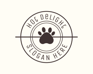  Puppy Dog Pet Paw logo design