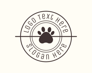  Puppy Dog Pet Paw Logo