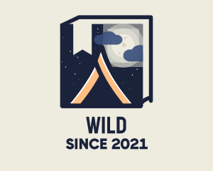 Book - Camping Guide Book logo design