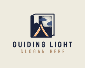 Camping Guide Book logo design