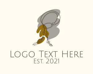 Adornment - Boho Jewel Necklace logo design