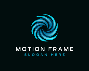 Spiral Circular Motion logo design